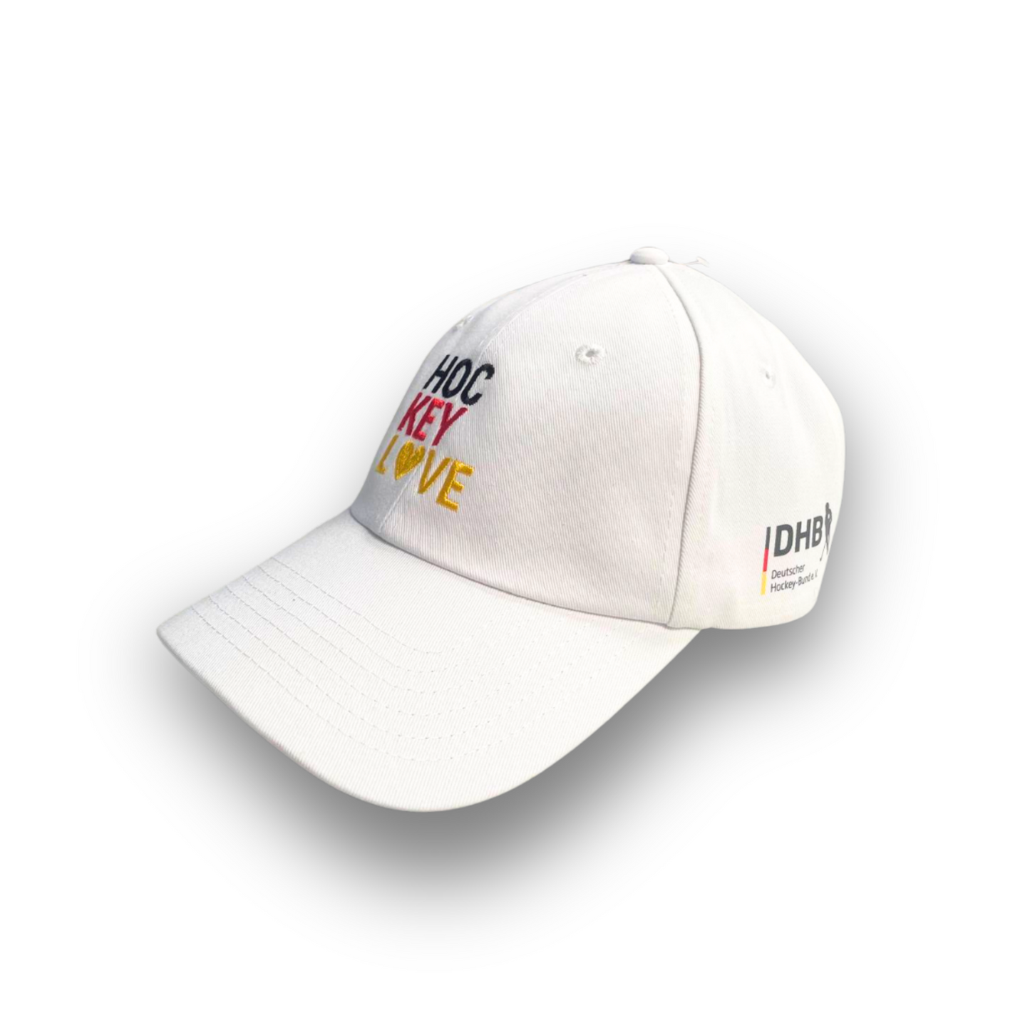Baseballcap Deutschland Hockey Love Weiß
