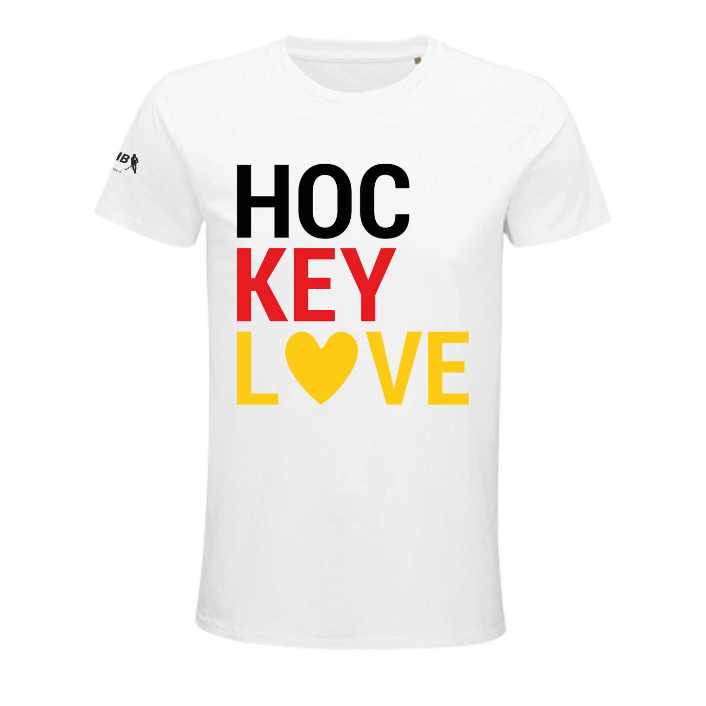 T-Shirt Deutschland Hockey Love Weiß