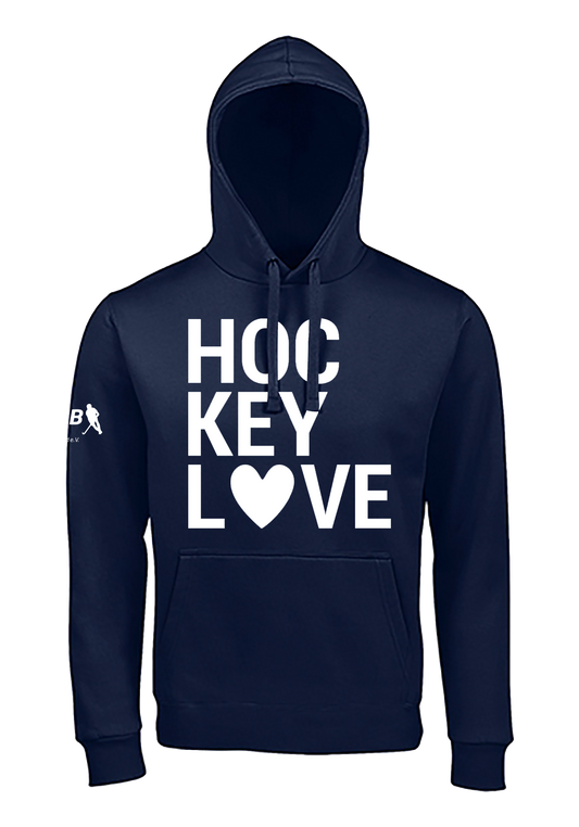 Hoodie Hockey Love Blue