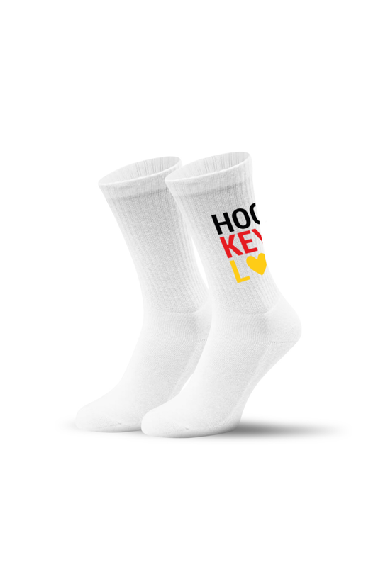 Socken Deutschland Hockey Love Weiß