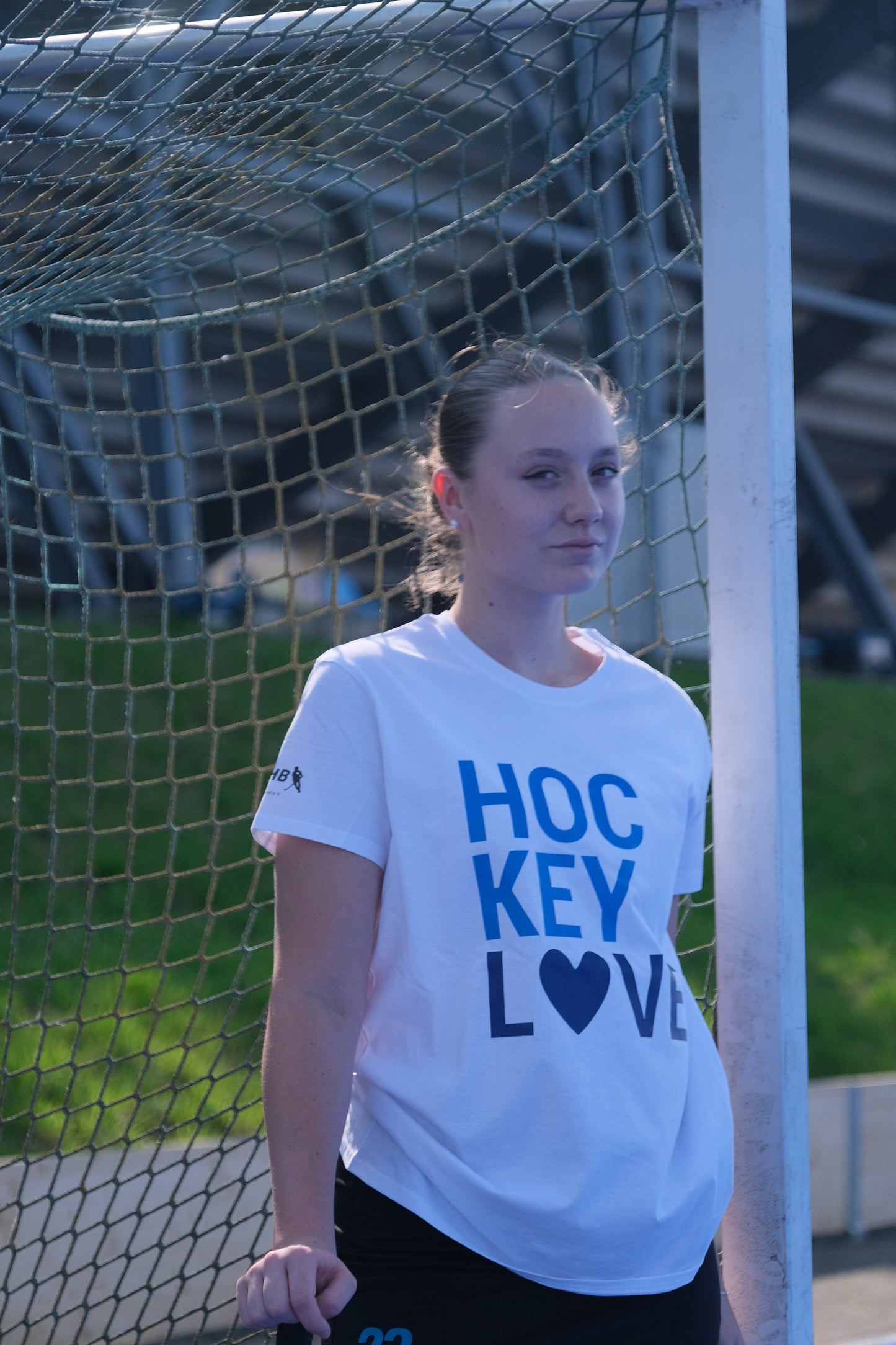 T-Shirt Hockey Love Weiß