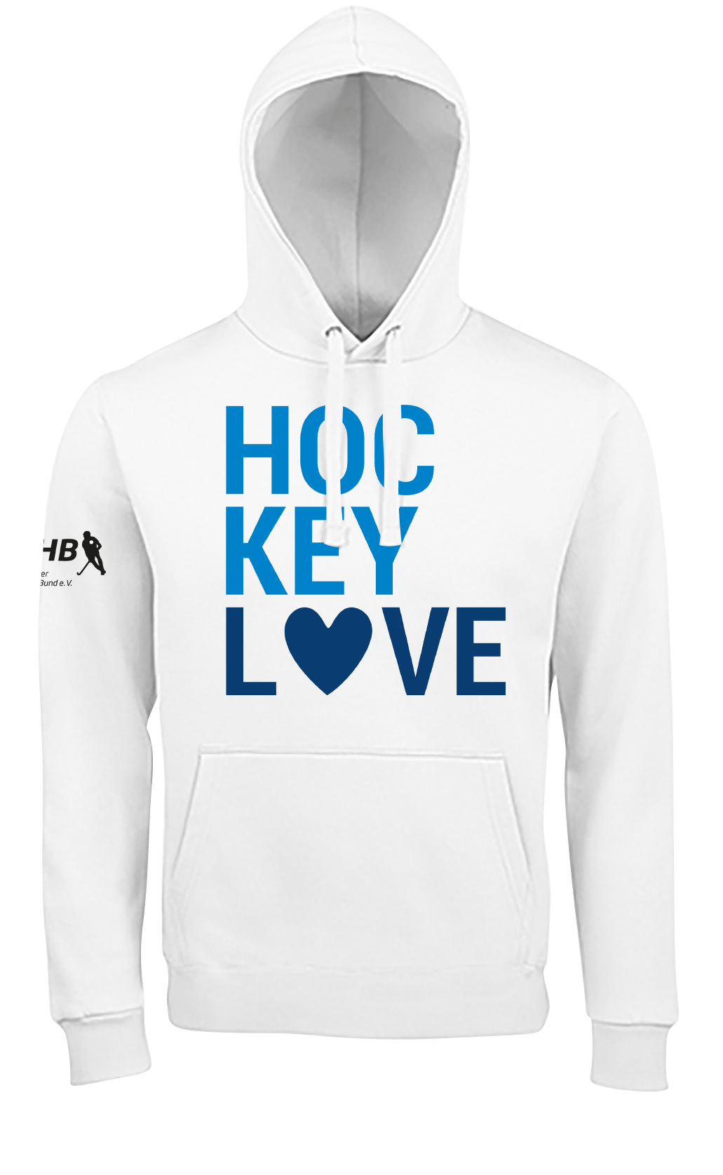 Kinder Hoodie Hockey Love Weiß