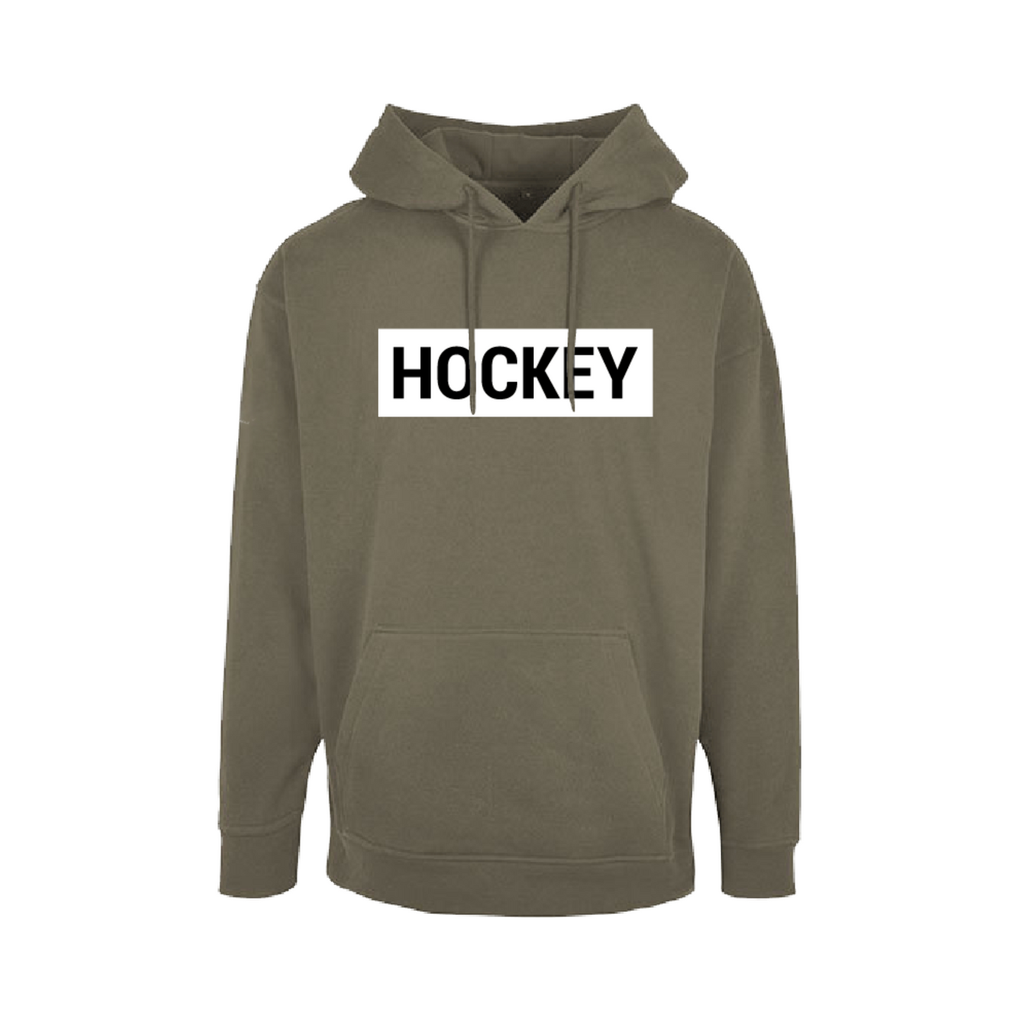 Oversized Hoody HOCKEY Olivgrün