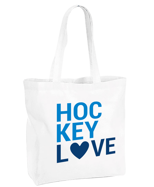 Baumwolltasche Hockey Love