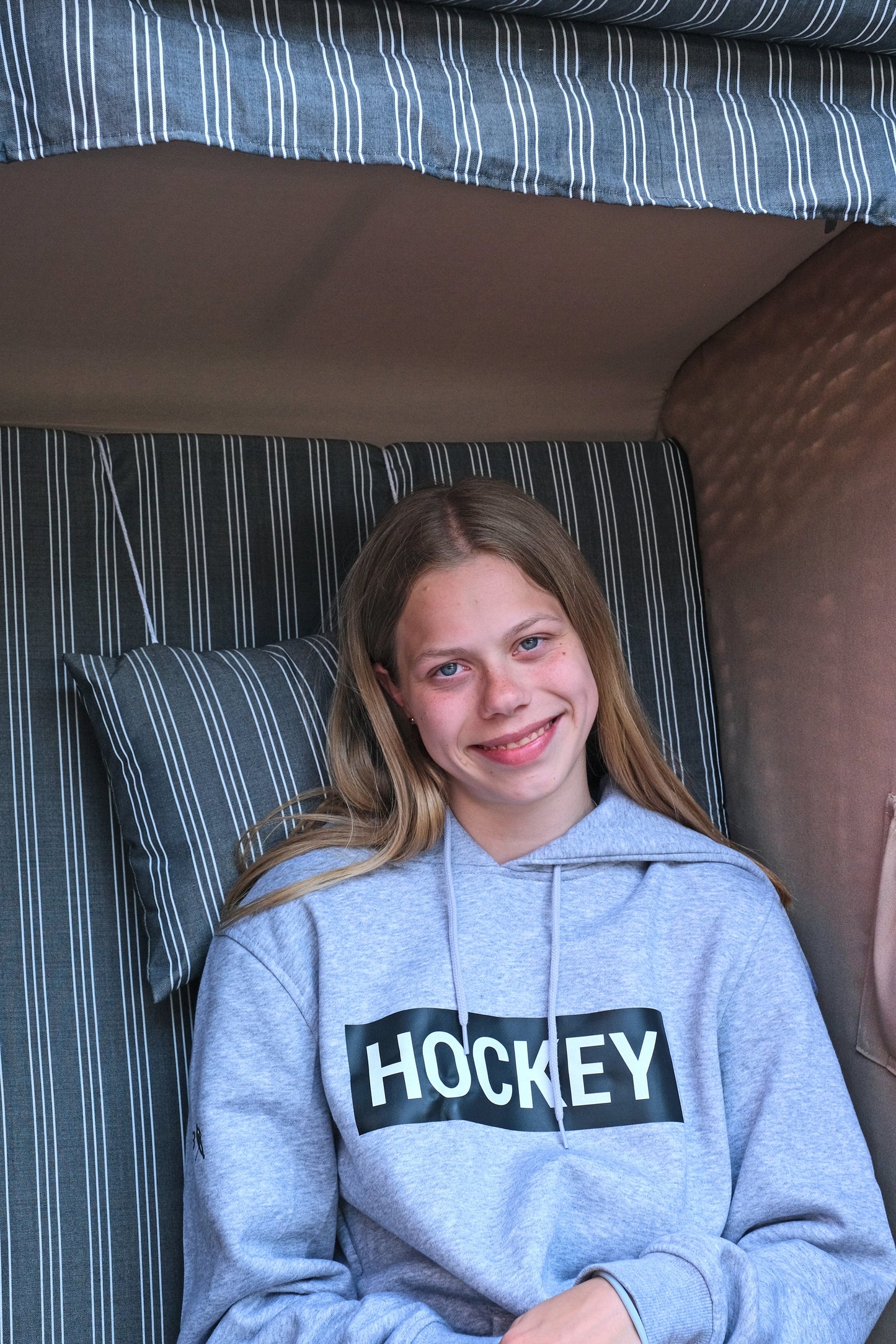 Hoodie HOCKEY grey