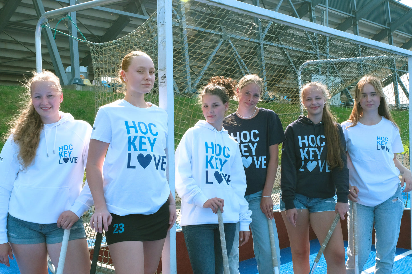 Hoody Hockey Love Weiß