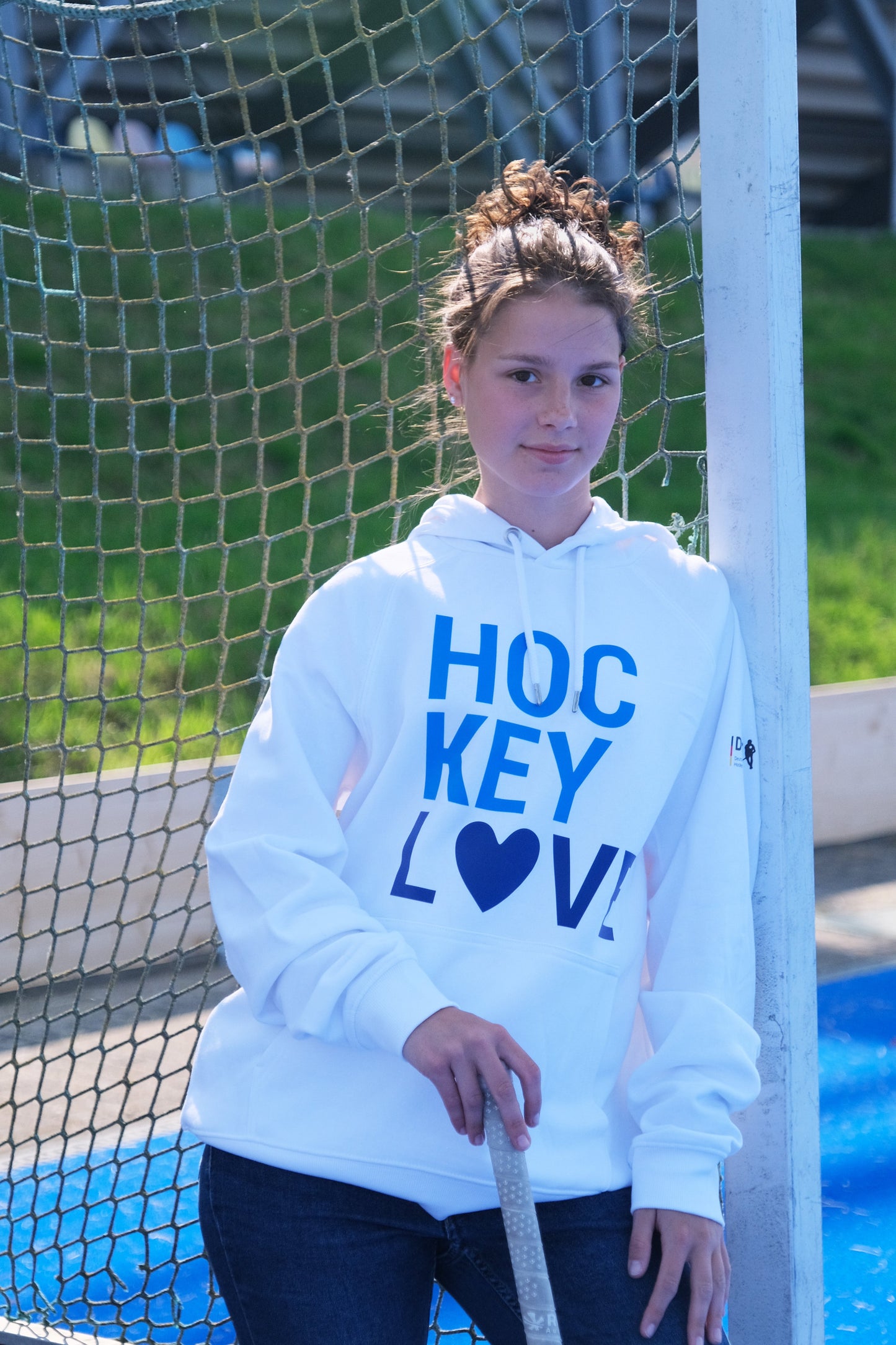Hoody Hockey Love Weiß