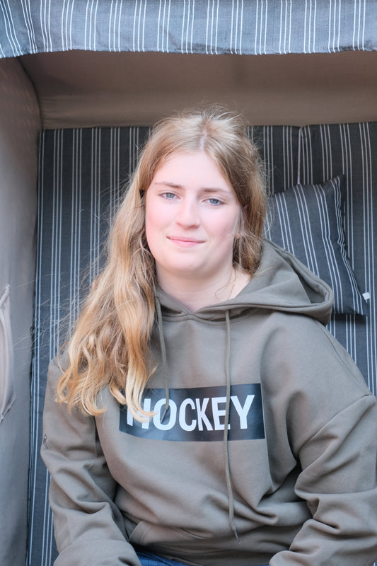 Oversized Hoody HOCKEY Olive Green