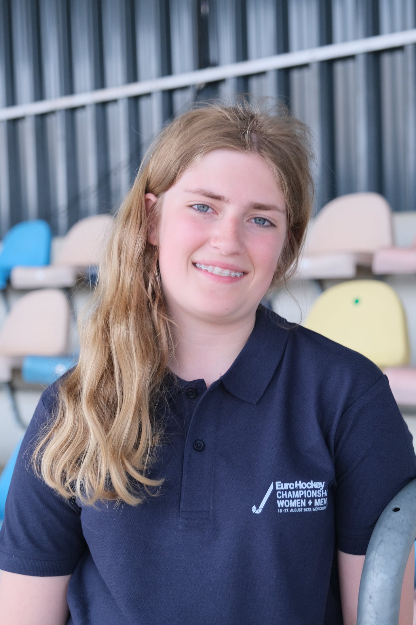 Poloshirt EuroHockey 2023 Blau