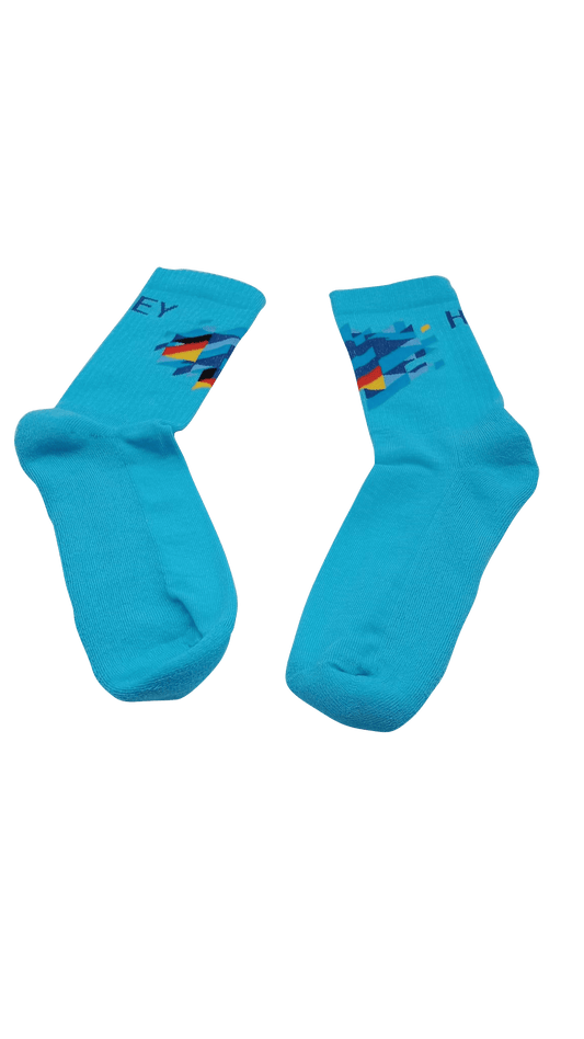 Sports socks EuroHockey 2023 light blue