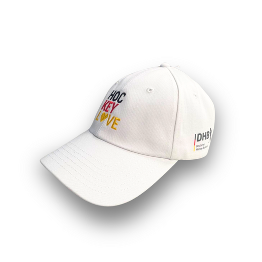 Baseballcap Deutschland Hockey Love Weiß
