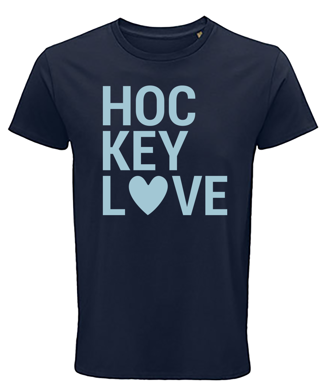 Kinder T-Shirt Hockey Love blau