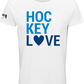 T-Shirt Hockey Love Weiß