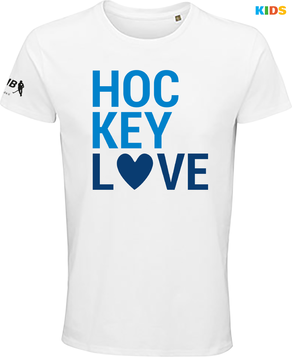 T-Shirt Hockey Love Weiß
