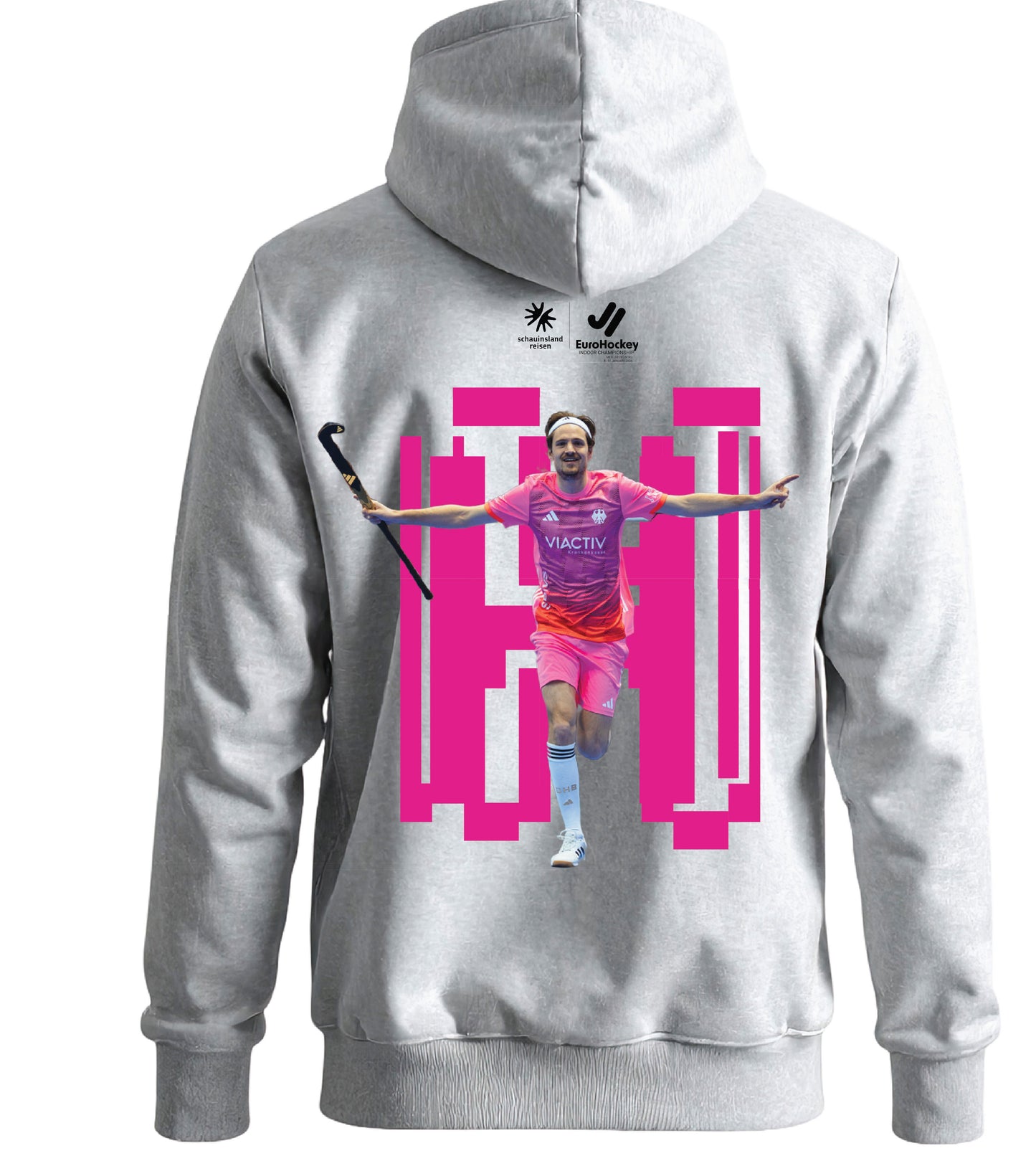 Kinder Hoodie EM 2026 grau