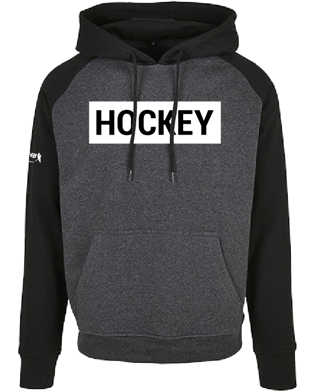 Hoodie HOCKEY Grey Black